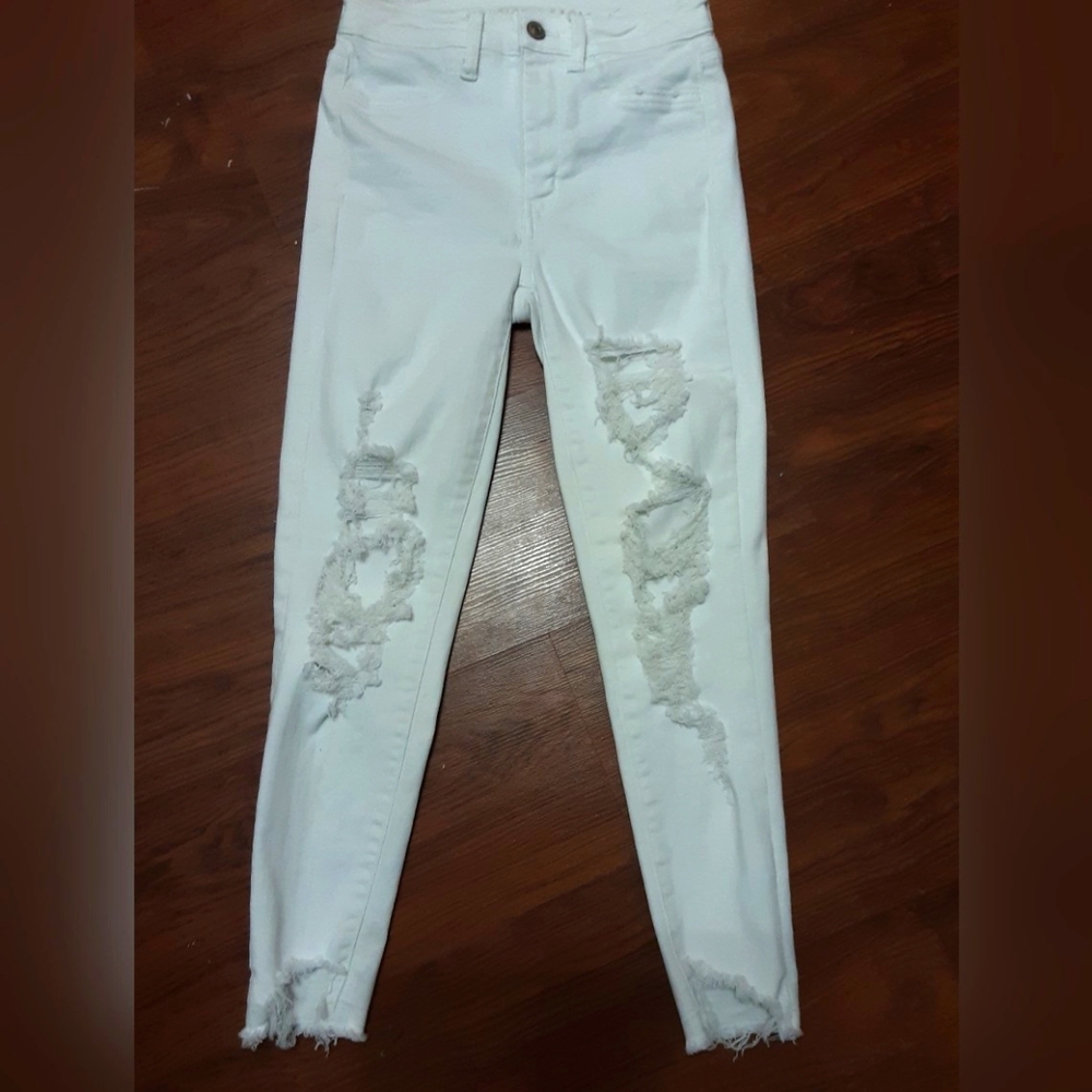 American Eagle jeggings white 2 short